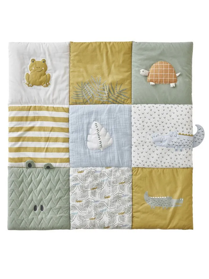 Vertbaudet Vertbaudet Babydecke Baby Spieldecke/ Laufstalleinlage TREK, Bunt, – Produktbild 3 von 5
