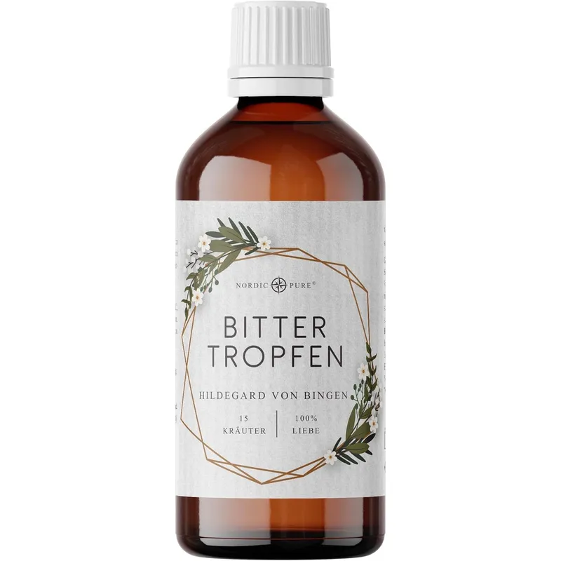 Nordic Pure Nordic Pure Bittertropfen – 15 Kräuter nach Hildegard von Bingen 2x100 ml – Produktbild 3 von 3