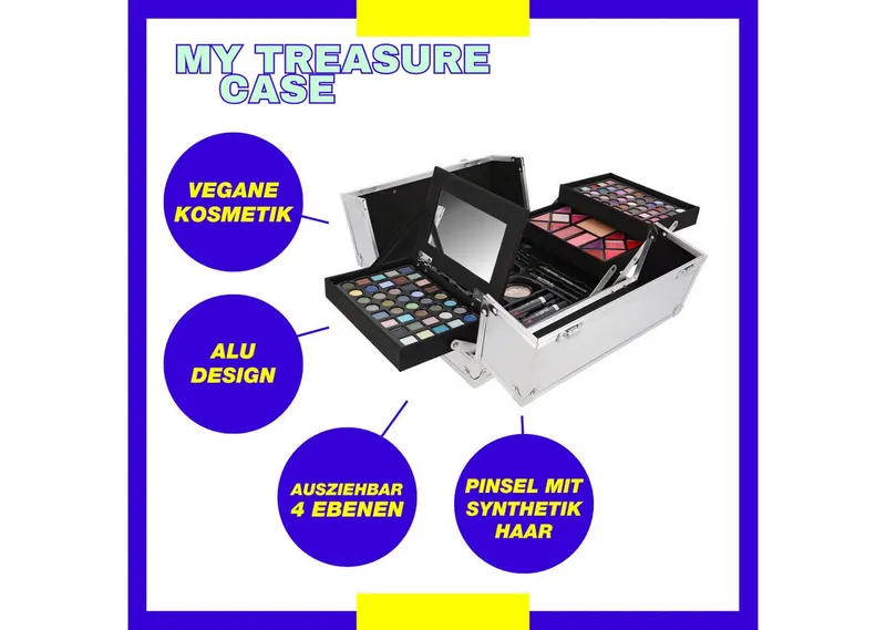 ZMILE COSMETICS Kosmetik-Koffer My Treasure Case, 113-tlg., mit veganer Formulierung, Bunt, – Produktbild 2 von 5