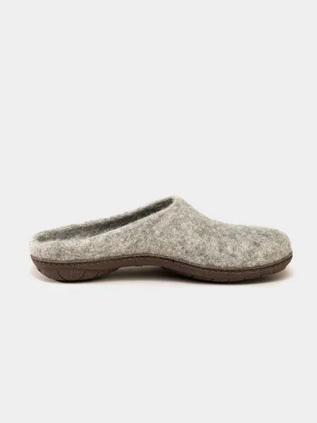 Magicfelt Magicfelt Wollfilz-Pantoffel Unisex PO-737, Grau(hellgrau), – Produktbild 1 von 4
