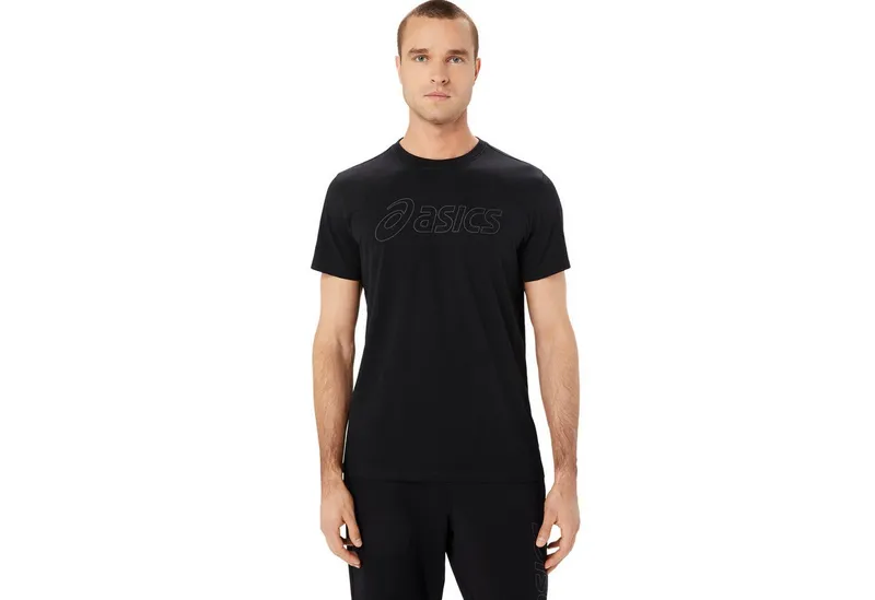 Asics Asics Laufshirt ASICS LOGO SS TEE, Schwarz, – Produktbild 2 von 4