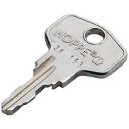 HOPPE Hoppe DK-Fenstergriff-Schlüssel, für Fenstergriff abschl, Schließ.Nr.2W153, vernickelt – Produktbild 1 von 1
