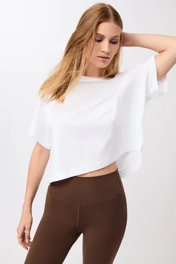 mandala MANDALA Damen vegan T-Shirt Boxy Weiß – Produktbild 1 von 1