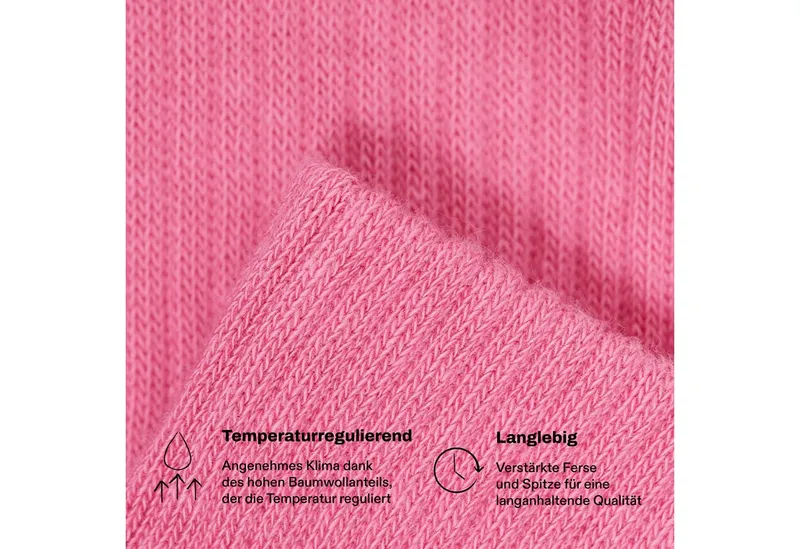 von Jungfeld von Jungfeld Tennissocken CASUAL CLASSIC Bio-Baumwolle 36-46 Unisex 2 Paar (2-Paar, 2er-Pack) Sportsocken mit verstärkter Ferse & Fußsohle für Damen & Herren, Weiß, – Produktbild 4 von 5