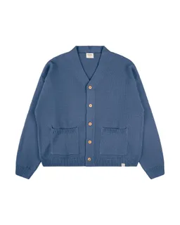 MATONA MATONA Herren vegan Strickjacke Relaxed Seal Blau – Produktbild 1 von 1