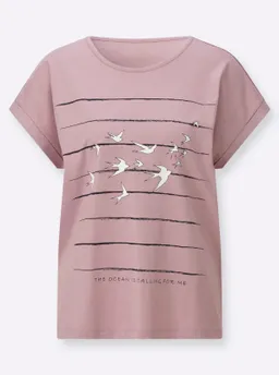 Witt Print-Shirt mauve-marine-bedruckt – Produktbild 1 von 1