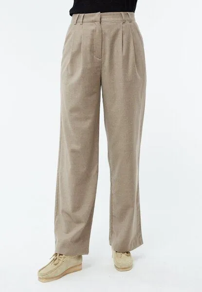 Givn Berlin Givn Berlin Hose GBLIZ aus Wolle mit weitem Bein, Light beige, – Produktbild 2 von 4