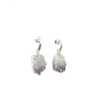 Crystal and Sage Crystal and Sage Amethyst Ohrringe, Silber, – Produktbild 1 von 1