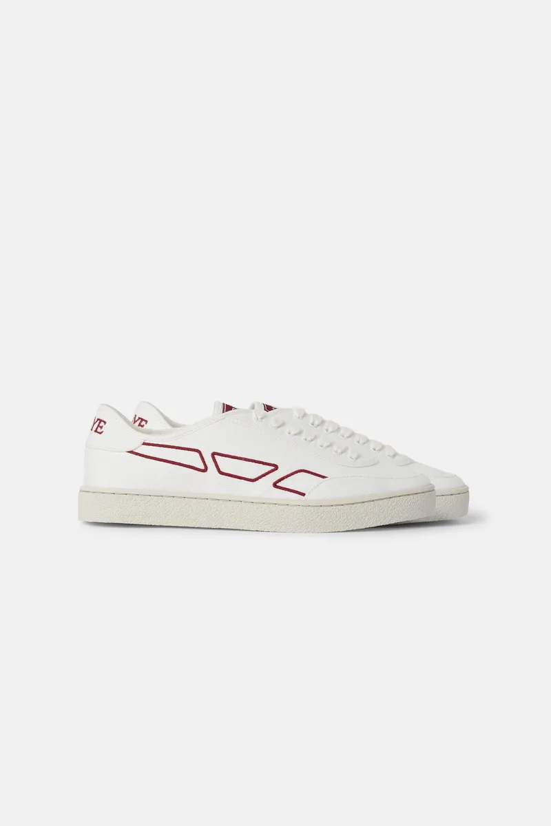SAYE SAYE Herren vegan Modelo '65 Sneaker, Dunkelrot, – Produktbild 1 von 2