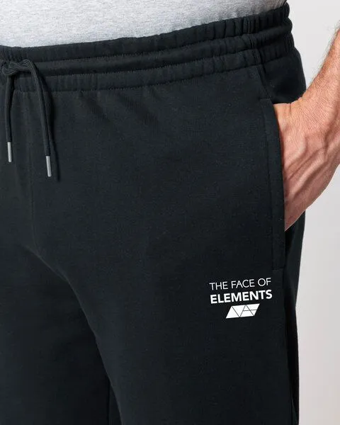 THE FACE OF ELEMENTS The Face of Elements Peak - Regular Fit Sweatpant aus 100% Bio-Baumwolle, Black (schwarz), – Produktbild 2 von 3