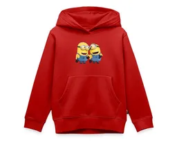 Spreadshirt Hoodie Minions Despicable Me Phil Und Stuart Kinder Premium Hoodie (1-tlg) Regular Fit – Produktbild 1 von 1