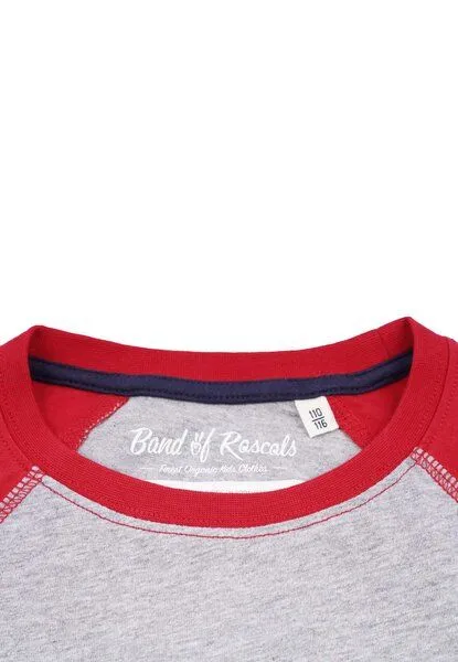 Band of Rascals Band of Rascals Raglan Longsleeve, Red, – Produktbild 4 von 5