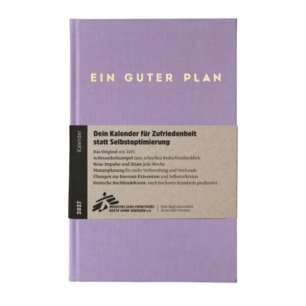 Ein guter Plan Ein guter Plan 2027 – Terminkalender für mehr Achtsamkeit und weniger Stress, Lavendel, – Produktbild 1 von 4