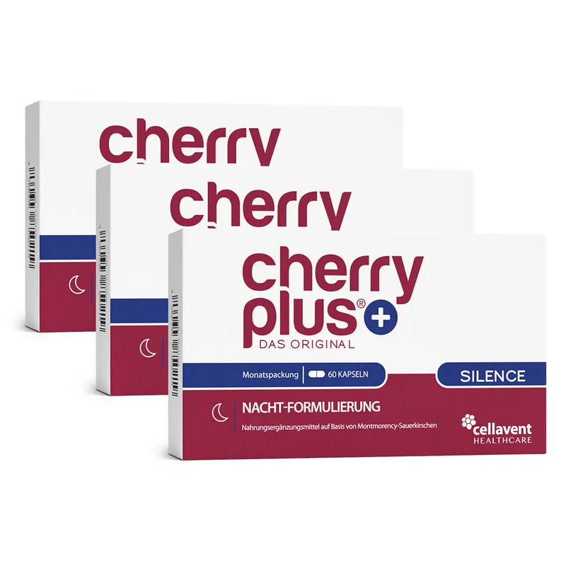 Cellavent Healthcare Montmorency Sauerkirsche Nachtformulierung - Cherry PLUS Silence 3 Monate – Produktbild 1 von 1