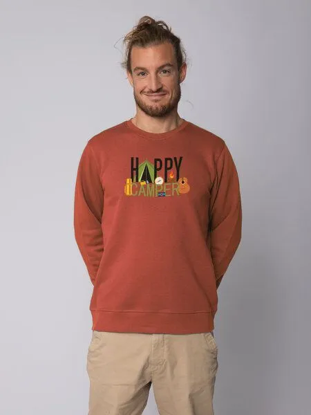 watapparel watapparel Sweatshirt Unisex Happy Camper, Heritage brown, – Produktbild 2 von 3