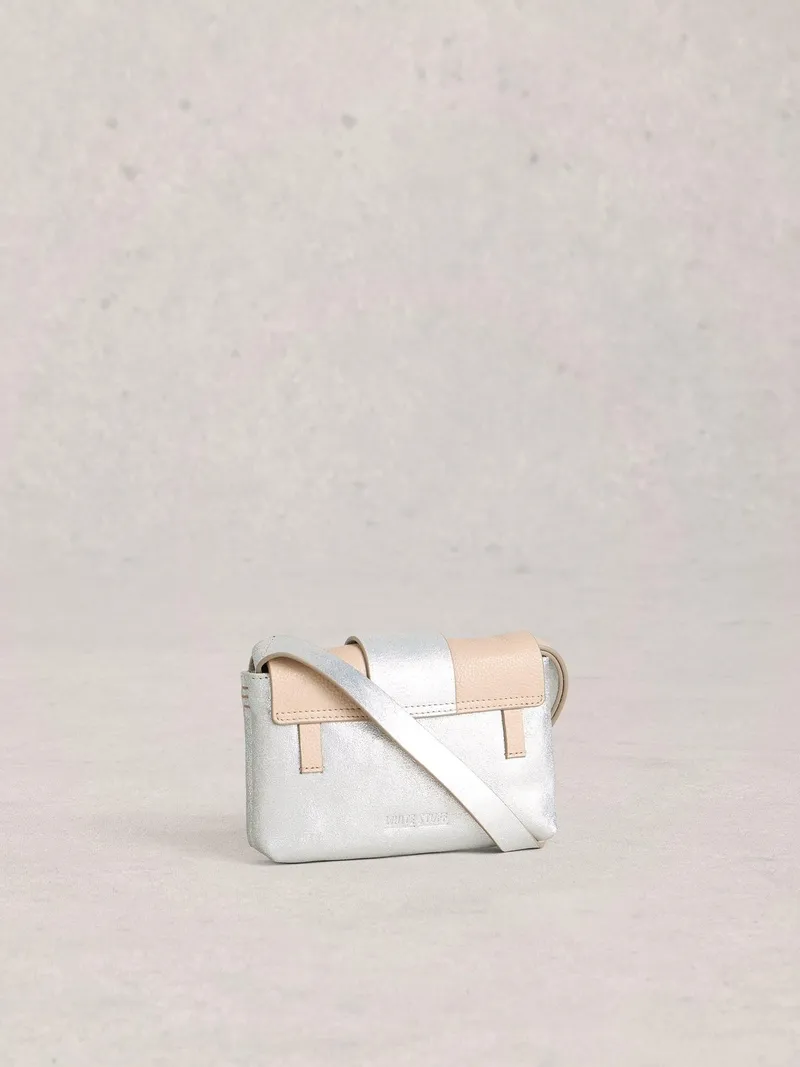 White Stuff Minitasche Tabby - Einheitsgröße, Silber tan metallic, – Produktbild 4 von 4