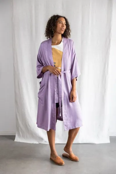 Jyoti - Fair Works Jyoti - Fair Works Modal Cardigan Rohani, Flieder, – Produktbild 2 von 4