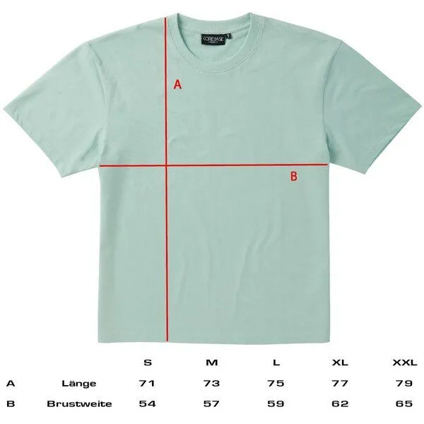 COREBASE COREBASE T-Shirt "BoxFit" aus 100% Bio-Baumwolle, Mint (grün), – Produktbild 1 von 4