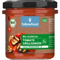 followfood followfood Bio-Aufstrich Tomate & Grillgemüse, 135 g – Produktbild 1 von 1