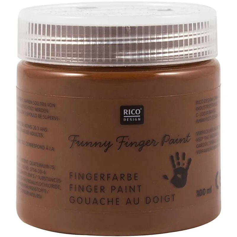 Rico Design Rico Design Fingerfarbe 100ml Braun, Braun, – Produktbild 1 von 1