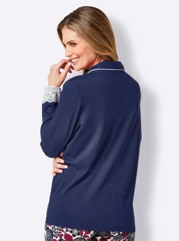 wäschepur Schlafanzug-Shirt marine – Produktbild 1 von 1