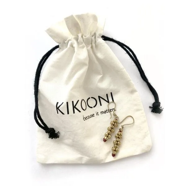 KIKOONI KIKOONI Dokra Ohrringe "Silver cross" – Produktbild 4 von 4