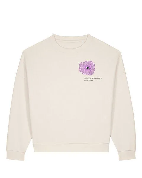 Kultgut Kultgut Artdesign - Sweater / The Secret of Mushrooms, Natur, – Produktbild 8 von 8