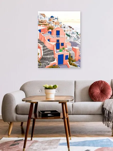 Photocircle Photocircle Poster / Leinwandbild - Santorini Greece Architecture – Produktbild 2 von 4