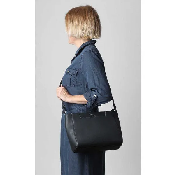 Vargu Vargu Leder-Umhängetasche Sandrin 1, Black, – Produktbild 3 von 4