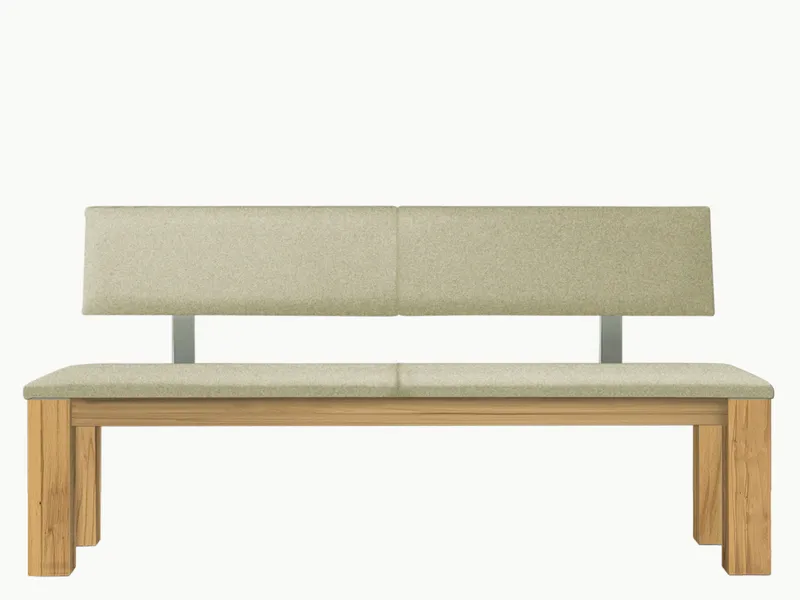 allnatura allnatura Sitzbank "Tavira" | Holzsitzfläche ohne Lehne | 120 cm | Kernbuche | keine, Kernbuche, – Produktbild 2 von 2