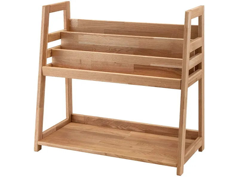 Infantil Infantil Kinderregal 'Montessori' B83xT38xH75cm, Bücherregal oben, Wildeiche geölt, – Produktbild 1 von 1