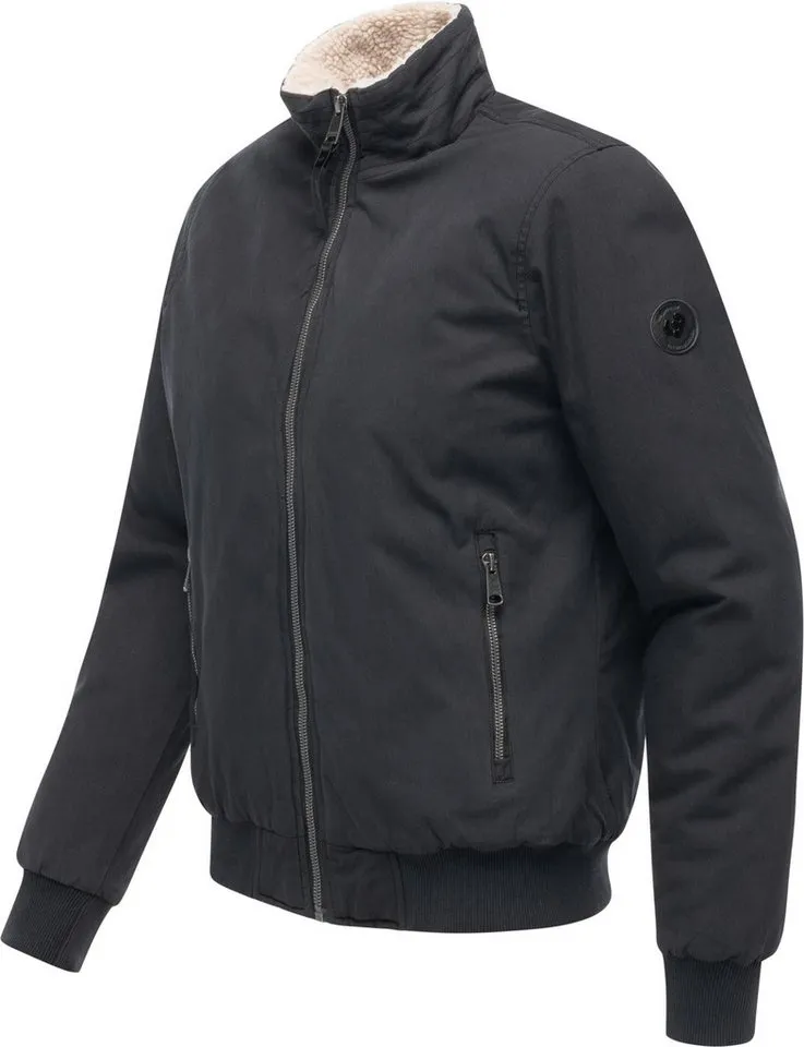 ragwear ragwear Outdoorjacke Coogie YOUMODO Damen Jacke mit hohem Stehkragen, Schwarz, – Produktbild 3 von 5