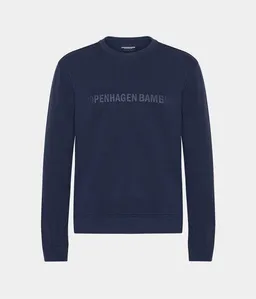 Copenhagen Bamboo Marineblaues Bambus-Sweatshirt mit Logo – Produktbild 1 von 1