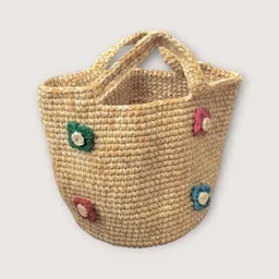 Luna-Leena Luna-Leena Kindertasche Gänseblümchen aus Bio-Baumwolle – handgehäkelt in Nepal – Produktbild 1 von 1