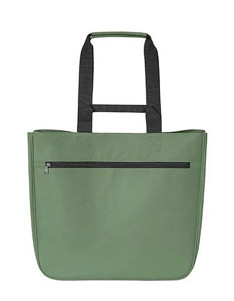 Halfar Halfar Shopper SOFTBASKET aus recyceltem Polyester 40 x 37 x 20 cm mit herausnehmbaren festem Boden, Jade, – Produktbild 2 von 4