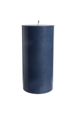 Tranquillo Handgearbeitete Stumpenkerze GLUMI dark blue, Ø 7,5 x 15 cm - blau – Produktbild 1 von 1