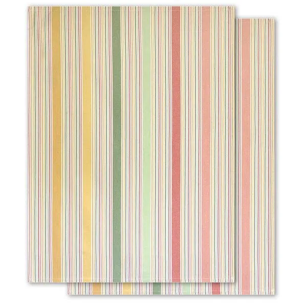 Solwang Design Solwang Design 2er-Set Geschirrtücher aus 100% Biobaumwolle, 70 x 50 cm, Papaya mix, – Produktbild 2 von 2