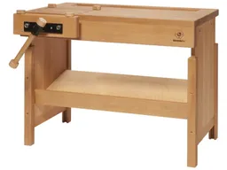 Nic natürlich spielen Kinder Werkbank aus massivem Buchenholz, geölt 79 x 46 x 60 cm – Produktbild 1 von 1