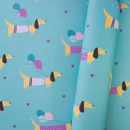 Bow & Hummingbird Bow & Hummingbird Geschenkpapier Geburtstag „Party Dogs“ Hundegeschenkpapier - Geschenk für Hundefans – Produktbild 1 von 1