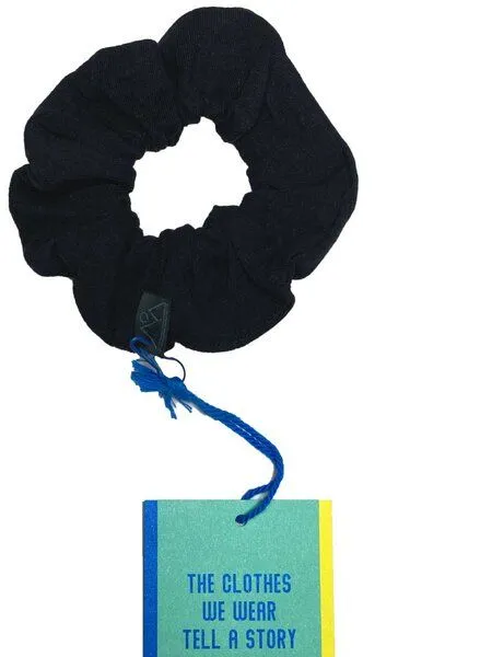 nice to meet me nice to meet me Scrunchie Biobaumwolle, Deep black, – Produktbild 1 von 2