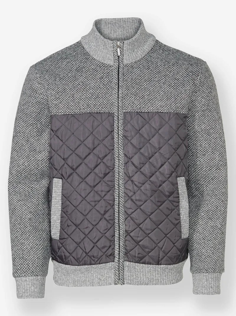 marco donati Strickjacke anthrazit-meliert, Anthrazit-meliert, – Produktbild 2 von 2