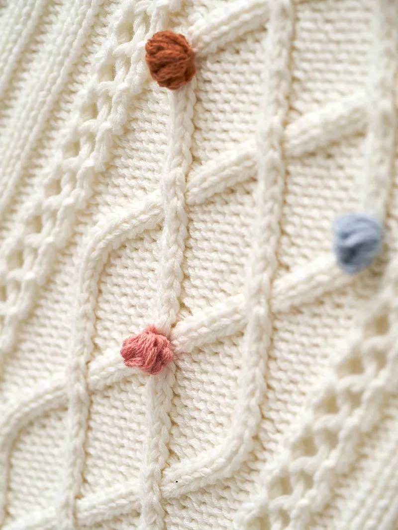 Vertbaudet Babydecke, Wollweiß, – Produktbild 3 von 4