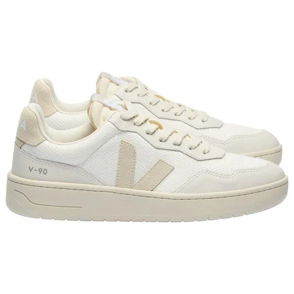 Veja Veja Herren-Sneaker V-90 B-Mesh White Pierre – Produktbild 1 von 3