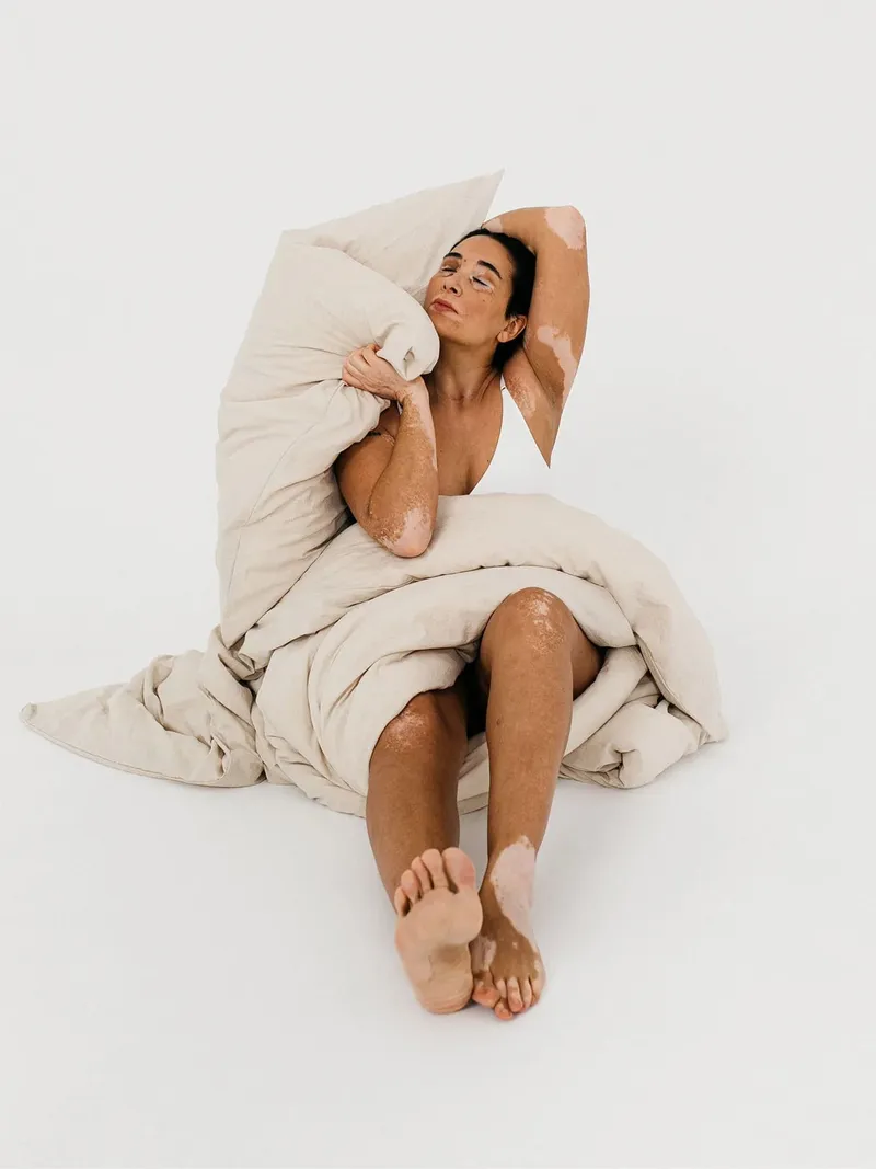 erlich textil erlich textil Michel Kopfkissenbezug aus Bio-Baumwolle, Leinen Mix, made in Europe, Natur, – Produktbild 1 von 6