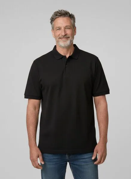 UNIPOLAR UNIPOLAR Basic Poloshirt Modell: Prescott 2.0, Black, – Produktbild 1 von 1