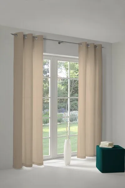 Nature by Adam Nature by Adam Vorhang aus 100% Bio-Baumwolle - Made in Germany - Uni Collection, Hellbraun, – Produktbild 7 von 7