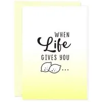 Bow & Hummingbird Bow & Hummingbird Mini-Grußkarte When Life gives you ... – Produktbild 1 von 1