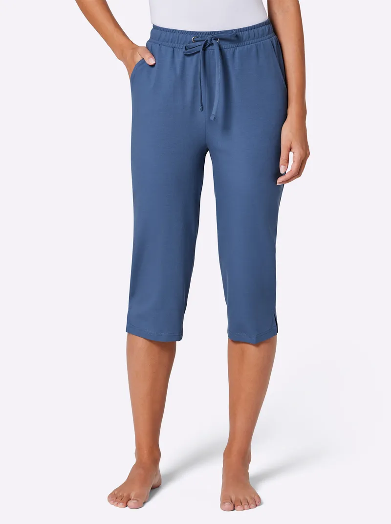 feel good Capri-Hose jeansblau, Jeansblau, – Produktbild 1 von 3
