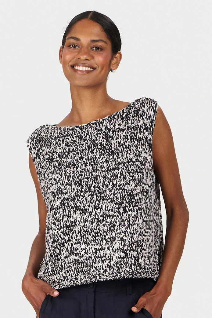 KOMODO KOMODO Damen vegan Weste Kala Schwarz & Weiß, Schwarz, – Produktbild 2 von 2