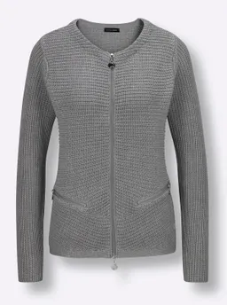 Strickjacke steingrau-meliert – Produktbild 1 von 1